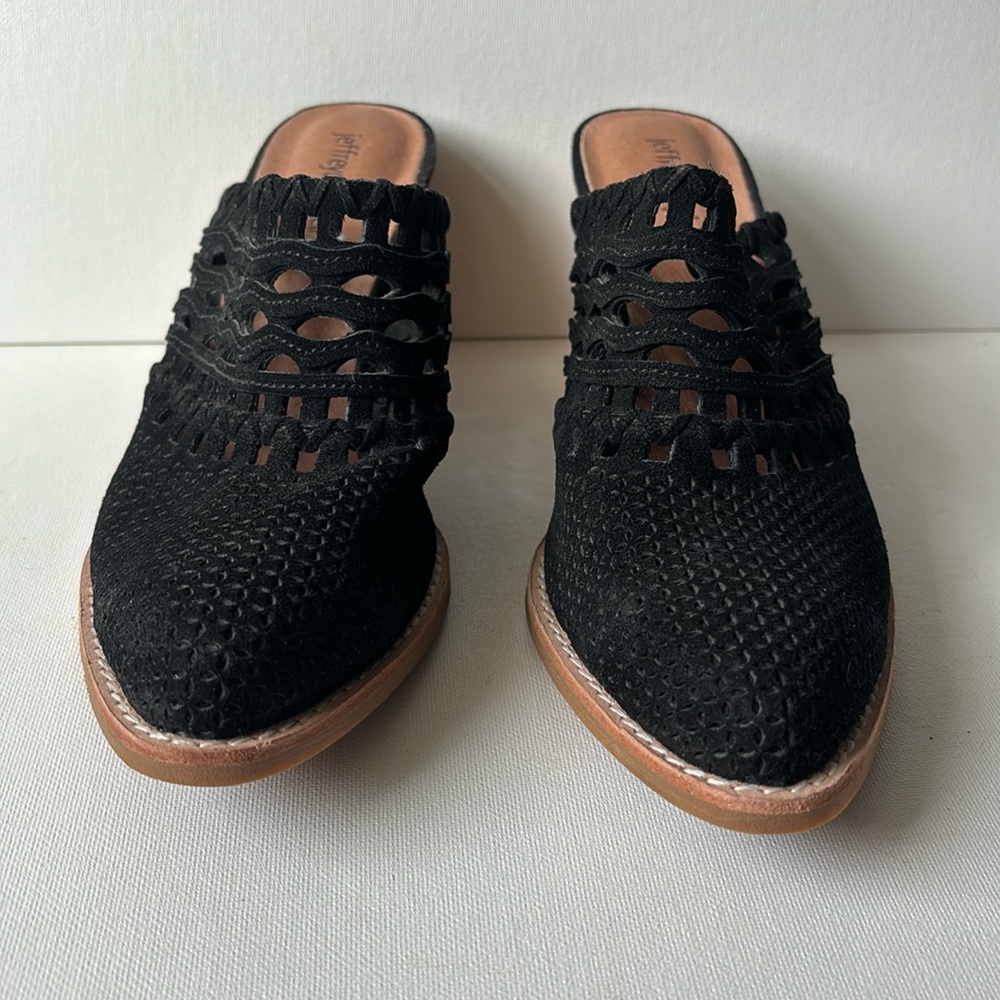 Heeled Jeffrey Campbell mules. Barely worn. Size 8.5.